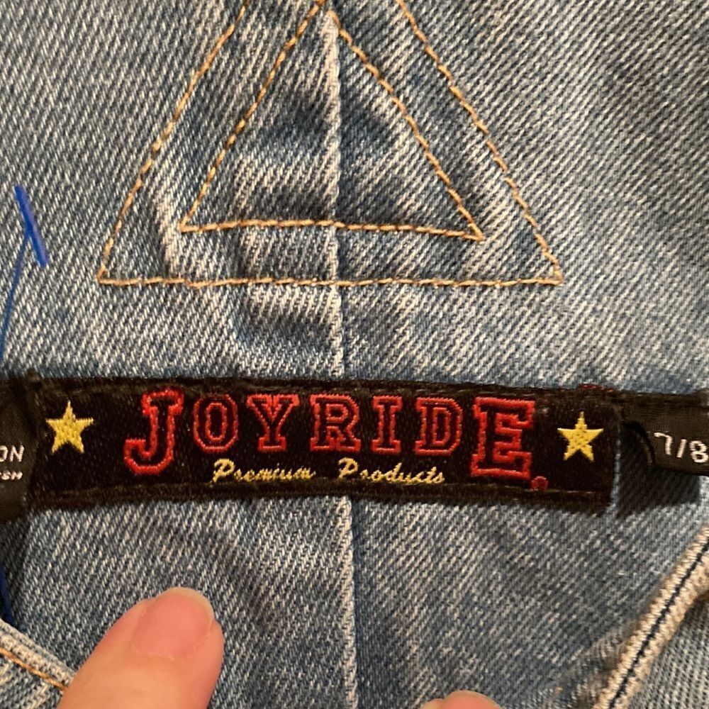 Denim Bib Overall Shorts Size 7/8 - Picture 5 of 6